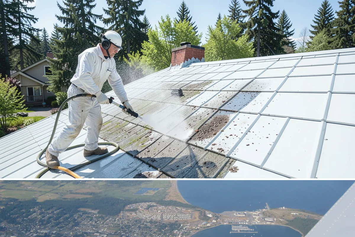 Driveway Gum Removal in Oak Harbor, Island County, WA - Any dry day works, though warmer conditions soften gum and speed removal.