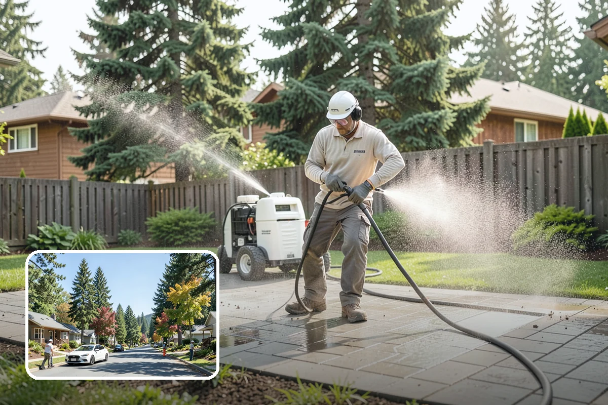 Driveway Gum Removal in Orting, Pierce County, WA - Removes hardened gum without leaving residue