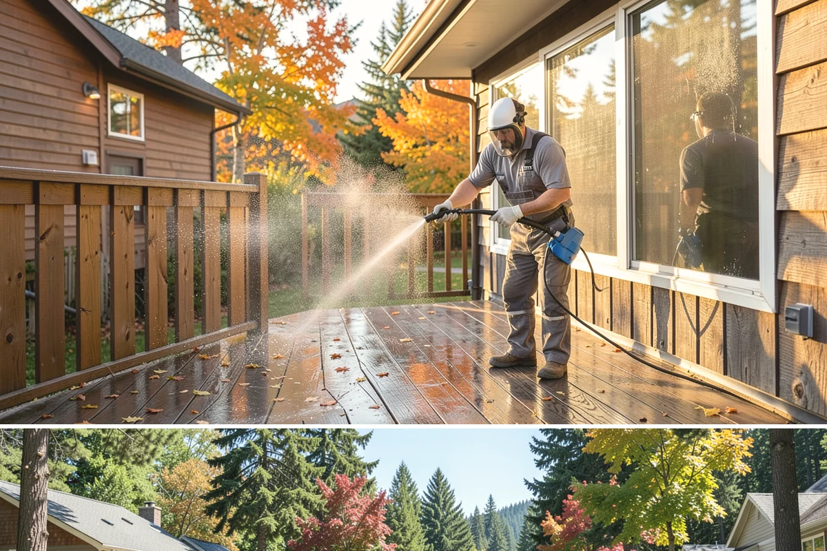 Driveway Gum Removal in Orting, Pierce County, WA - Any dry day works, though warmer conditions soften gum and speed removal.