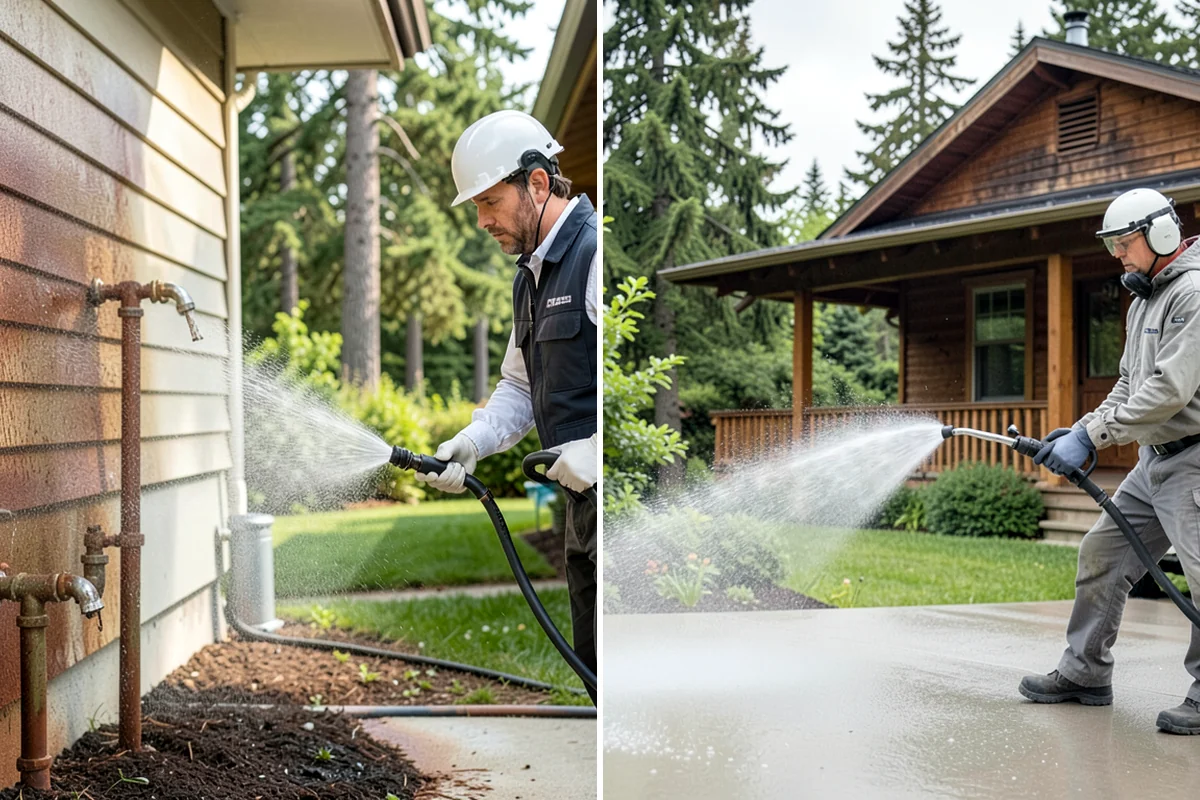 Driveway Gum Removal in Puyallup, Pierce County, WA - Locate and count the gum deposits