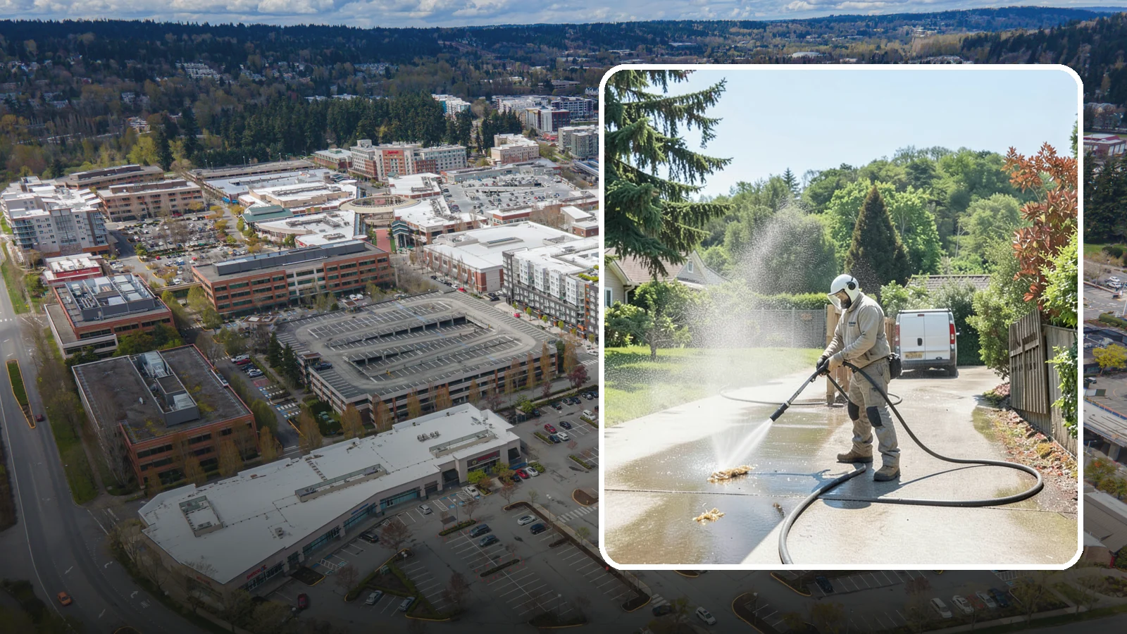 Driveway Gum Removal in Redmond, King County, WA - Removal of stuck-on gum that hardens onto driveways and entry areas in high-foot-traffic spots.