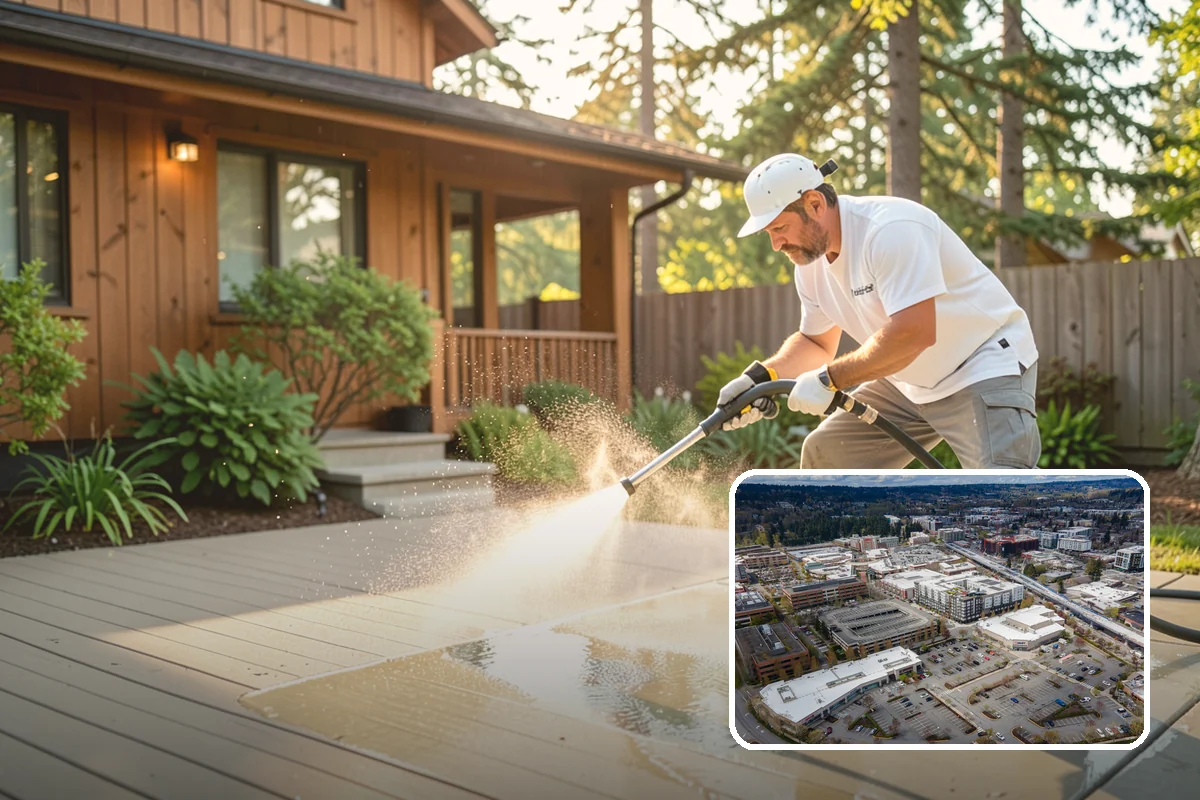 Driveway Gum Removal in Redmond, King County, WA - Removes hardened gum without leaving residue