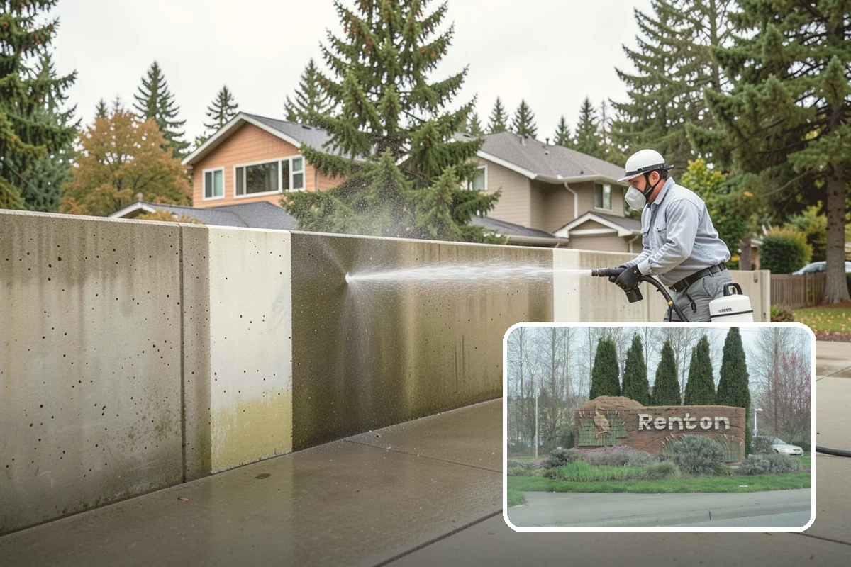 Driveway Gum Removal in Renton, King County, WA - Removes hardened gum without leaving residue