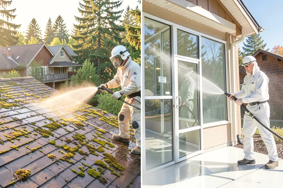 Driveway Gum Removal in Ruston, Pierce County, WA - Locate and count the gum deposits