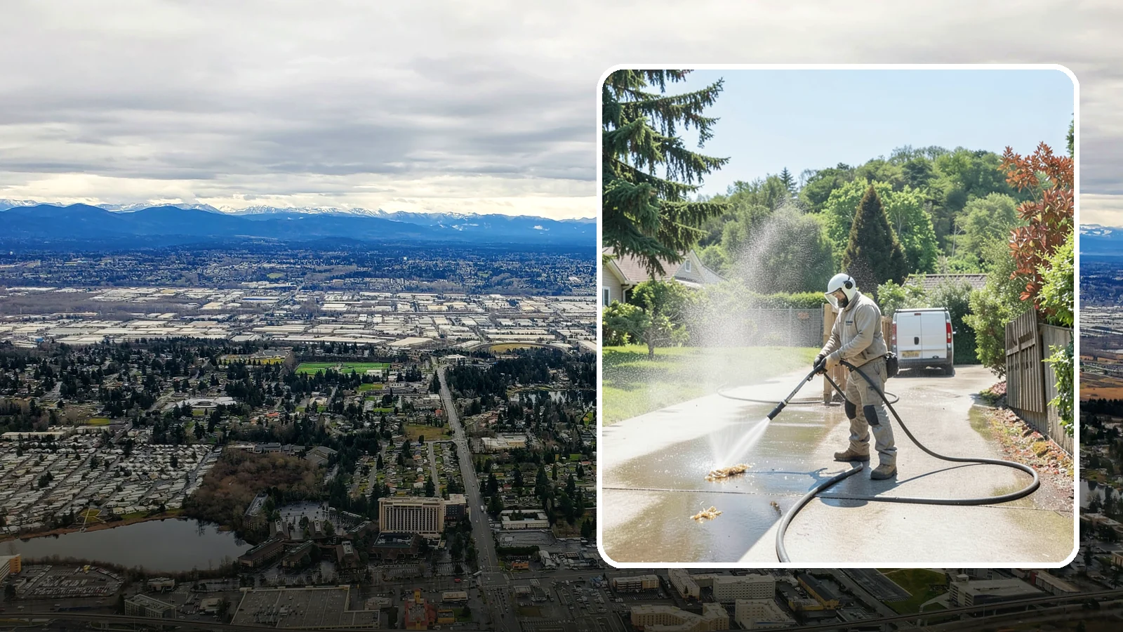 Driveway Gum Removal in SeaTac, King County, WA - Removal of stuck-on gum that hardens onto driveways and entry areas in high-foot-traffic spots.