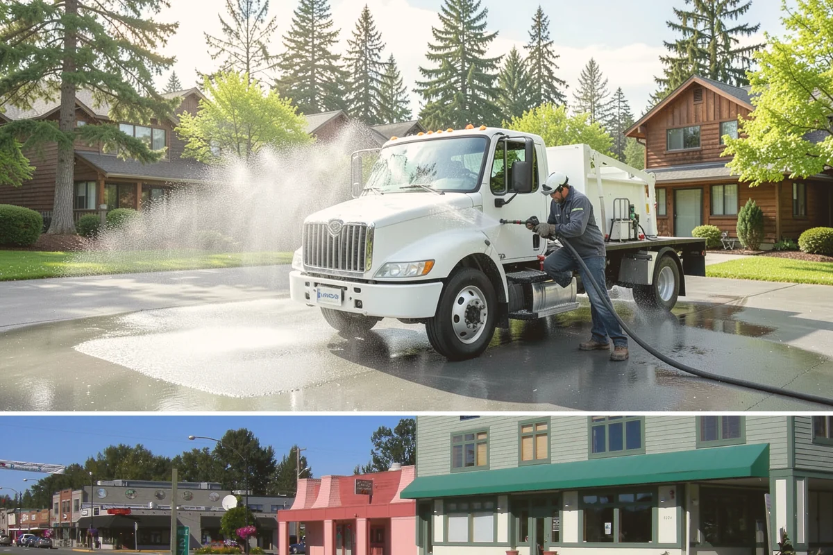 Driveway Gum Removal in Snoqualmie, King County, WA - Any dry day works, though warmer conditions soften gum and speed removal.