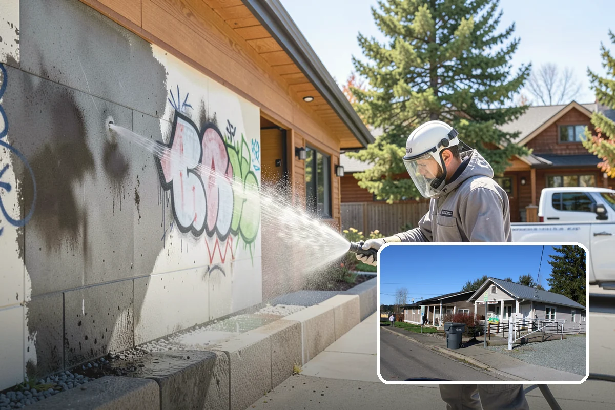 Driveway Gum Removal in South Prairie, Pierce County, WA - Removes hardened gum without leaving residue