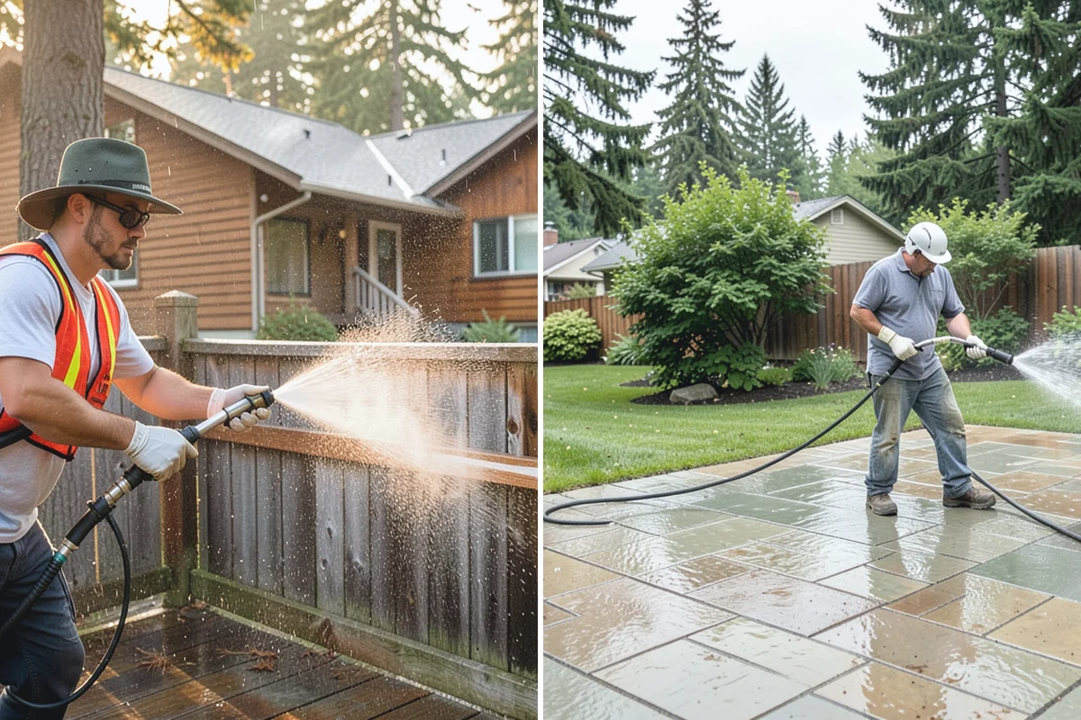 Driveway Gum Removal in South Prairie, Pierce County, WA - Locate and count the gum deposits