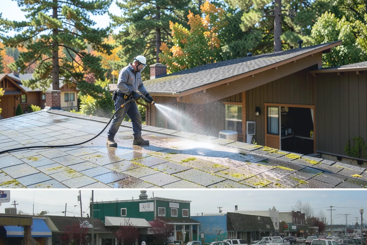 Driveway Gum Removal in Stanwood, Snohomish County, WA - Any dry day works, though warmer conditions soften gum and speed removal.