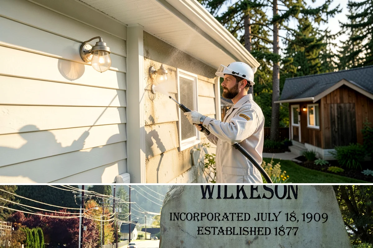 Driveway Gum Removal in Wilkeson, Pierce County, WA - Any dry day works, though warmer conditions soften gum and speed removal.