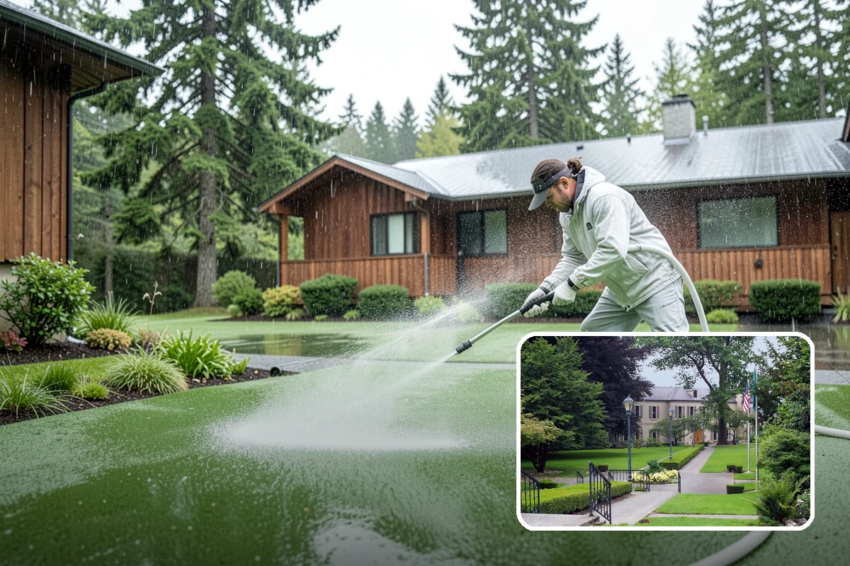 Driveway Gum Removal in Woodinville, King County, WA - Removes hardened gum without leaving residue