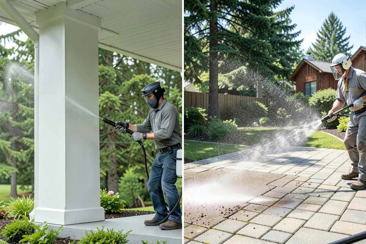 Driveway Oil Stain Removal in Arlington, Snohomish County, WA - Assess the age and depth of the oil staining