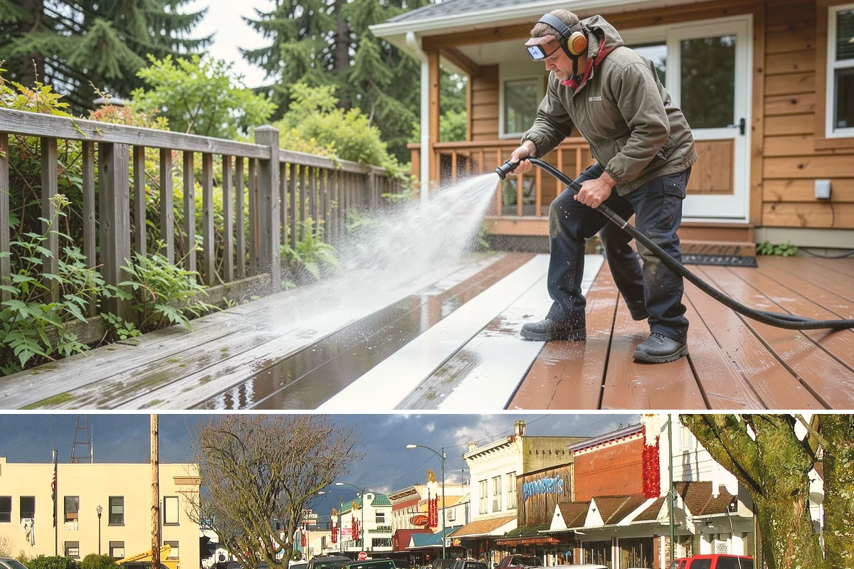 Driveway Oil Stain Removal in Arlington, Snohomish County, WA - Warmer summer temperatures help degreasers work faster and lift oil more effectively.