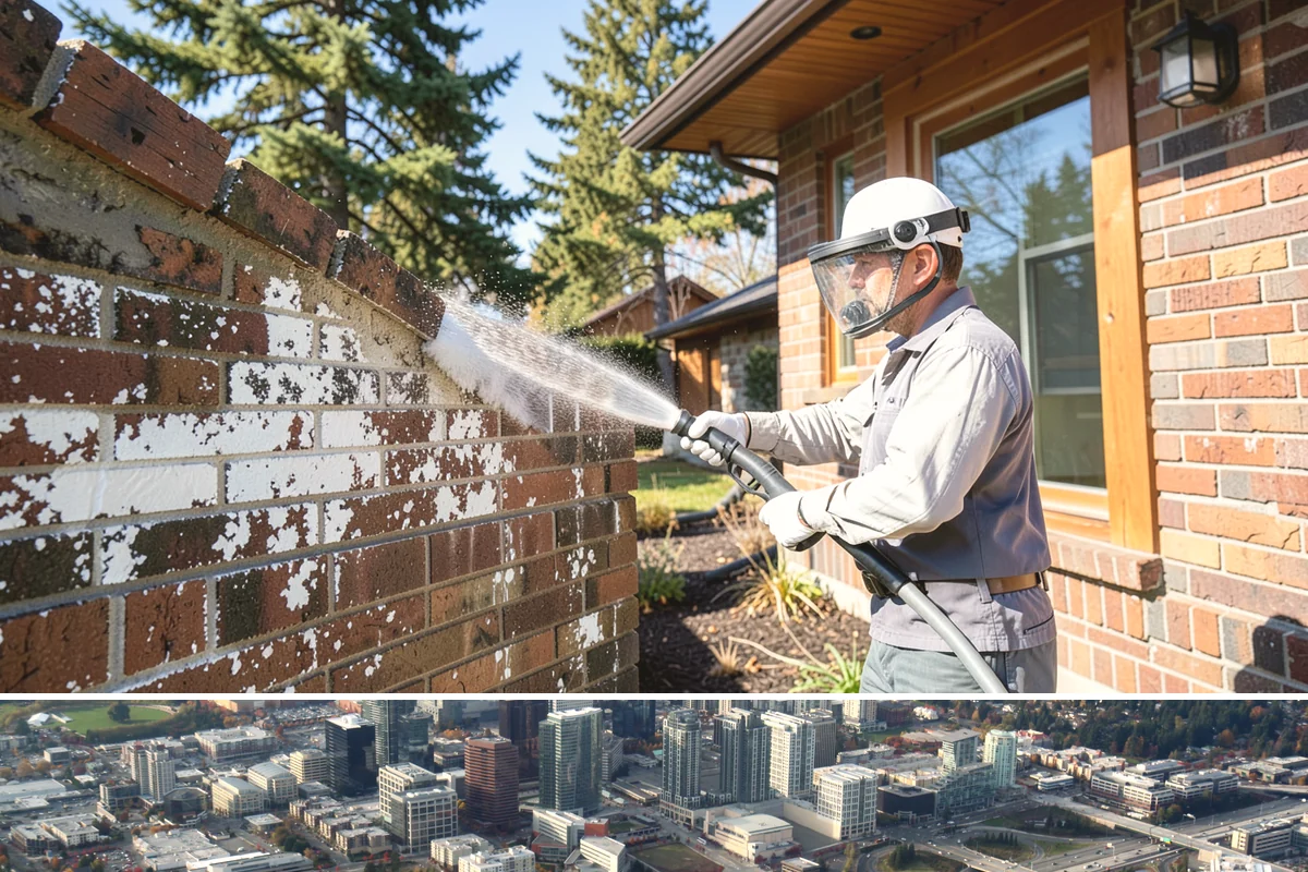 Driveway Oil Stain Removal in Bellevue, King County, WA - Warmer summer temperatures help degreasers work faster and lift oil more effectively.