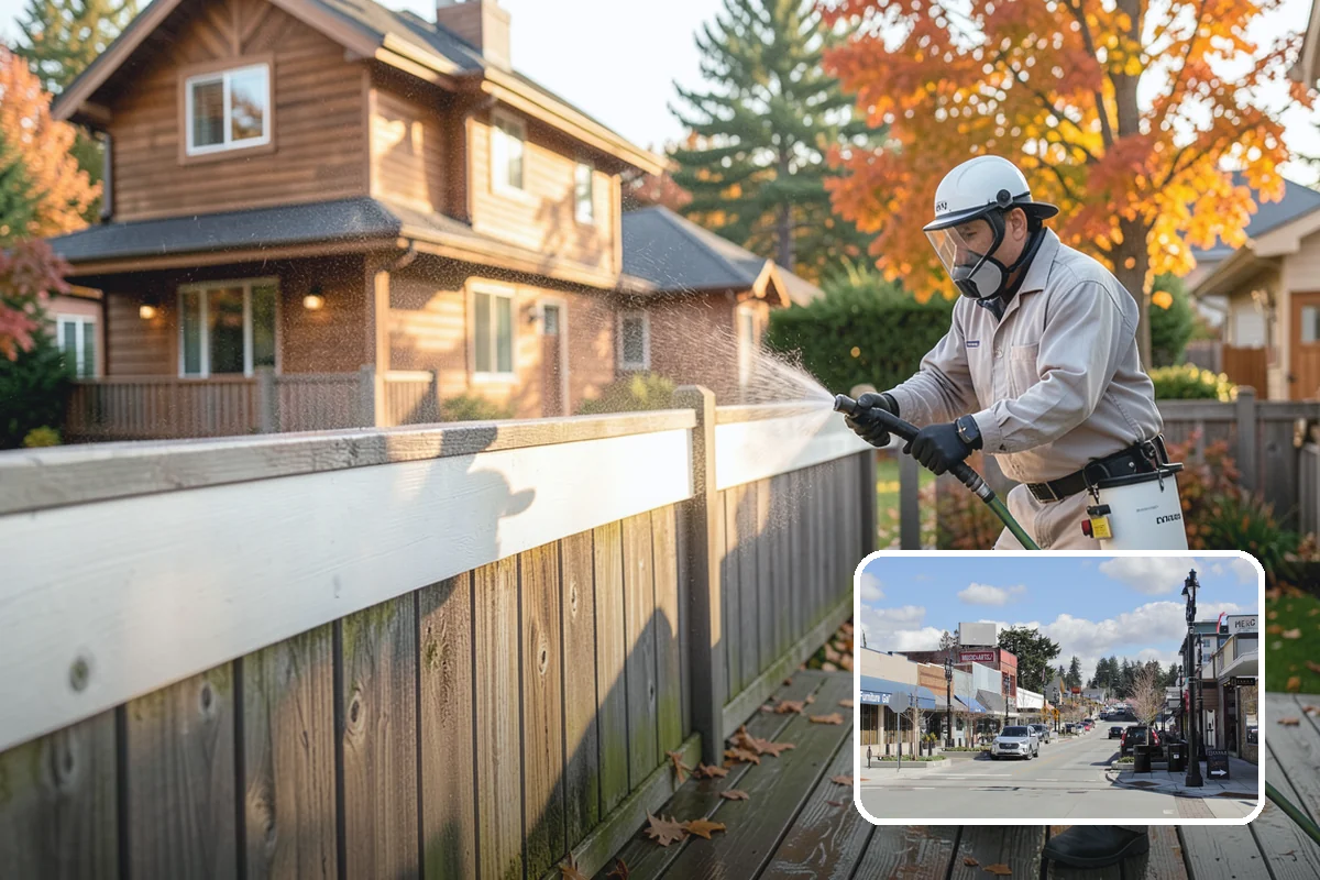 Driveway Oil Stain Removal in Bothell, King County, WA - Draws penetrated oil out of porous concrete
