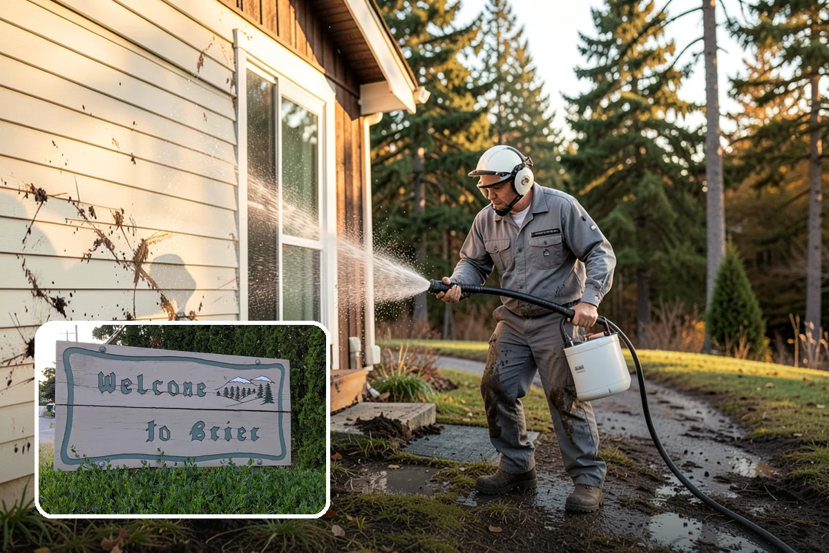 Driveway Oil Stain Removal in Brier, Snohomish County, WA - Draws penetrated oil out of porous concrete