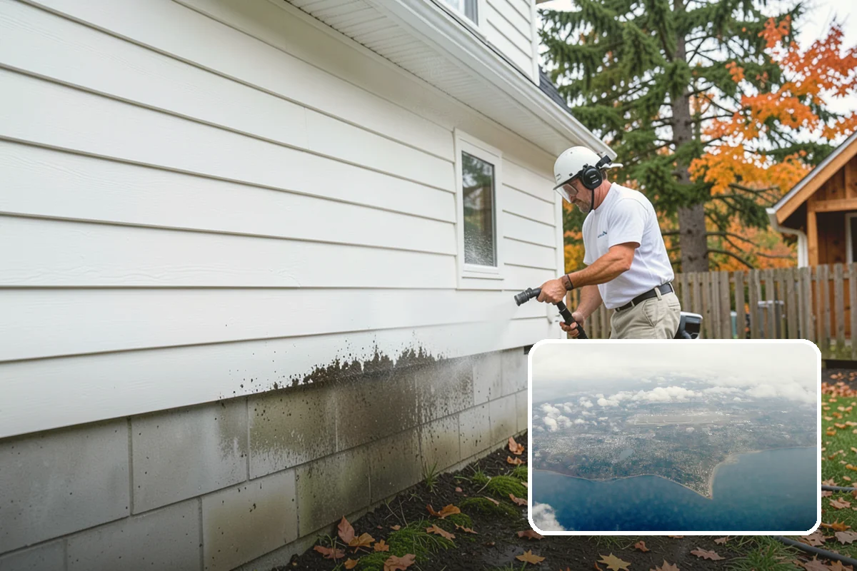 Driveway Oil Stain Removal in Burien, King County, WA - Draws penetrated oil out of porous concrete