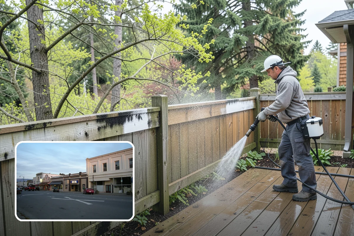 Driveway Oil Stain Removal in Burlington, Skagit County, WA - Draws penetrated oil out of porous concrete