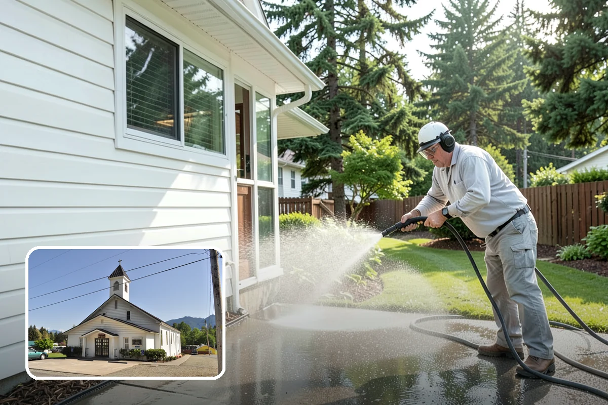 Driveway Oil Stain Removal in Concrete, Skagit County, WA - Draws penetrated oil out of porous concrete
