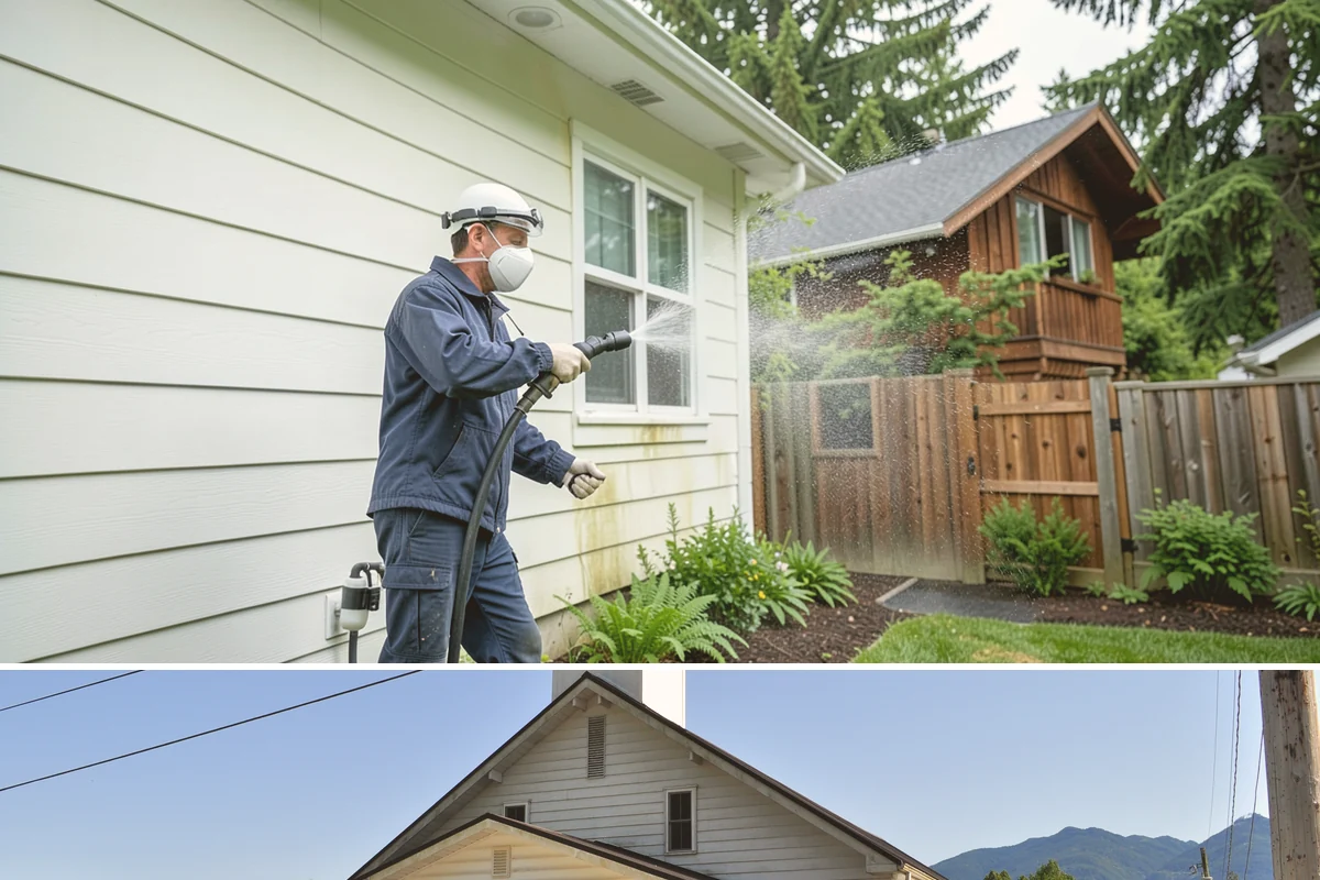 Driveway Oil Stain Removal in Concrete, Skagit County, WA - Warmer summer temperatures help degreasers work faster and lift oil more effectively.