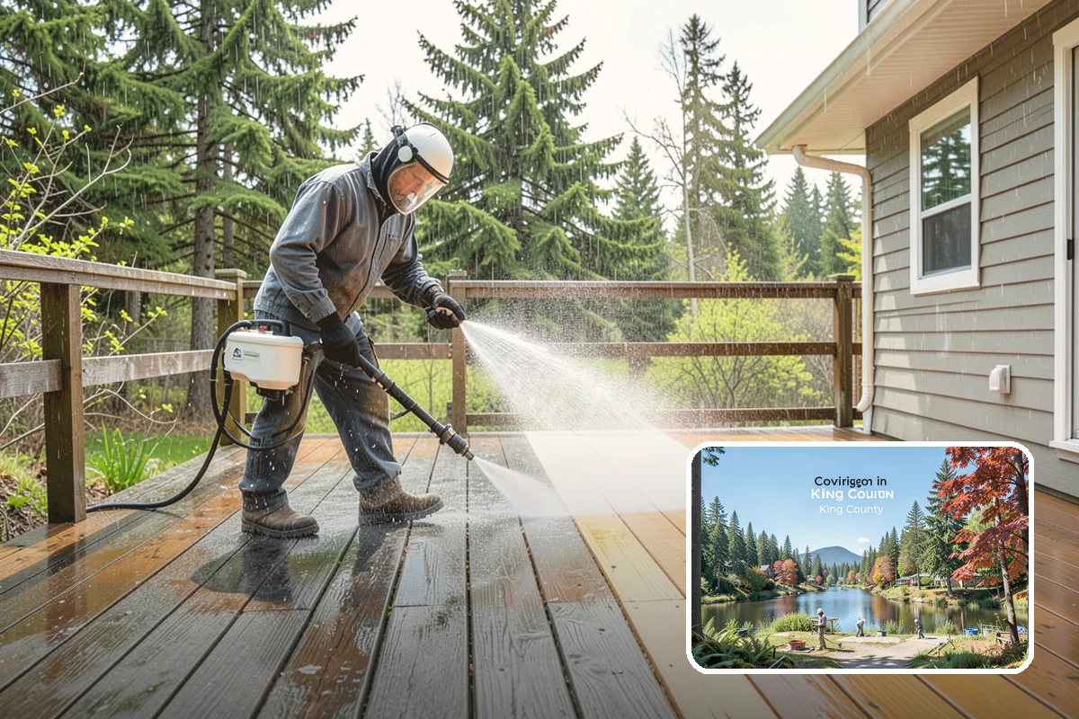 Driveway Oil Stain Removal in Covington, King County, WA - Draws penetrated oil out of porous concrete