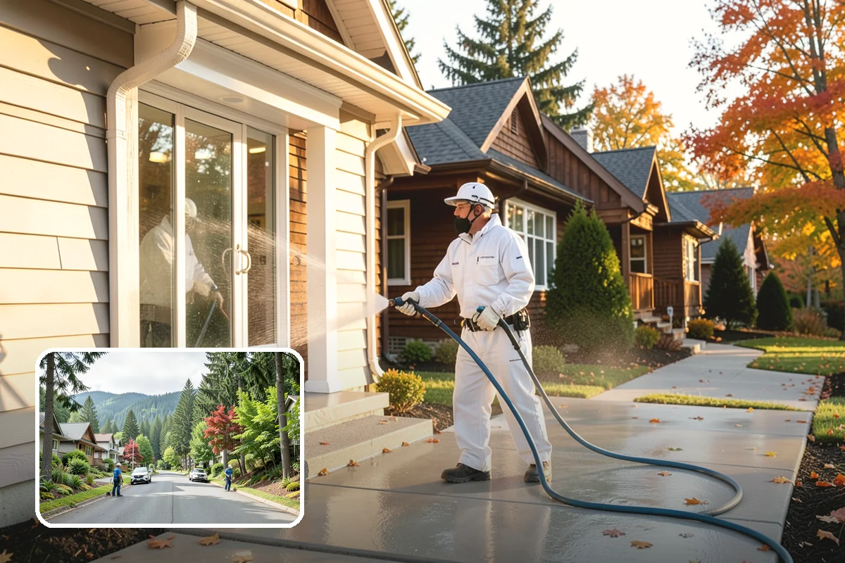 Driveway Oil Stain Removal in Darrington, Snohomish County, WA - Draws penetrated oil out of porous concrete