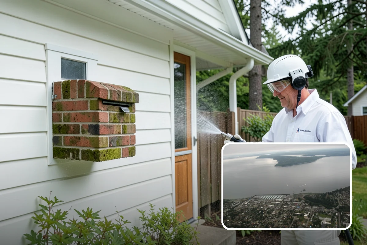 Driveway Oil Stain Removal in Des Moines, King County, WA - Draws penetrated oil out of porous concrete