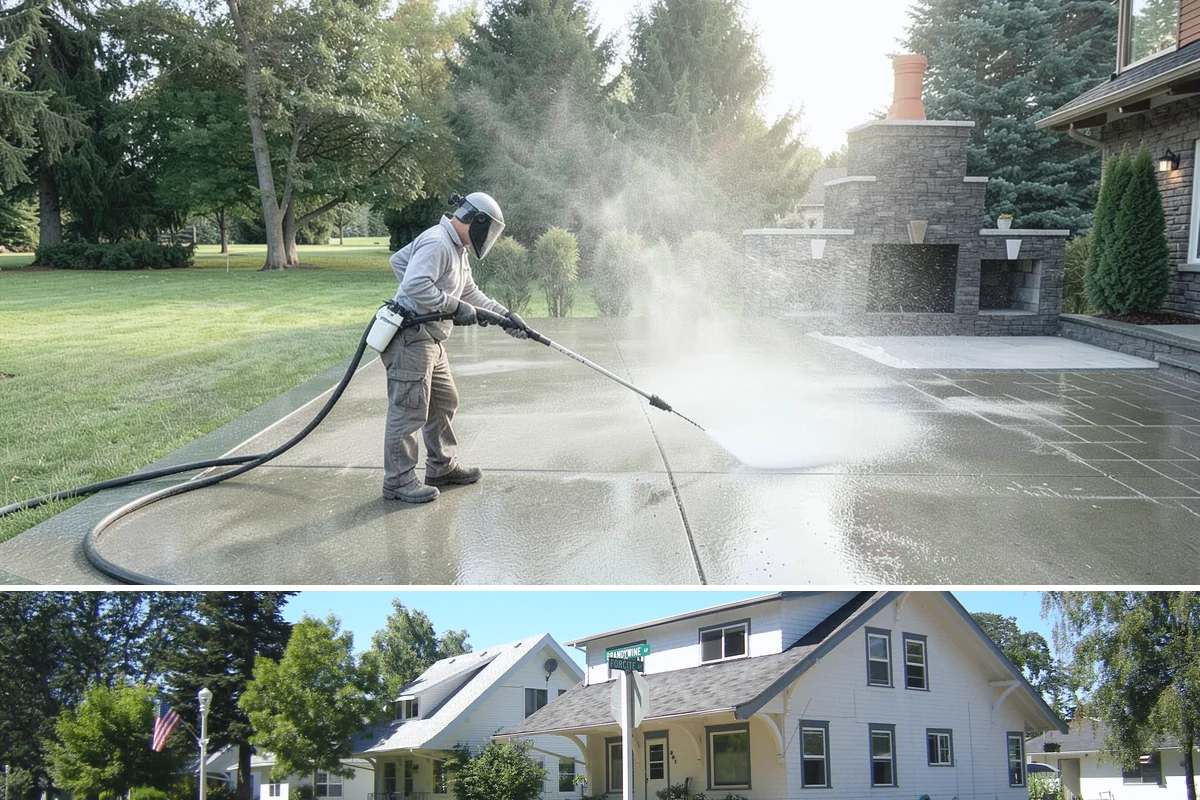 Driveway Oil Stain Removal in DuPont, Pierce County, WA - Warmer summer temperatures help degreasers work faster and lift oil more effectively.