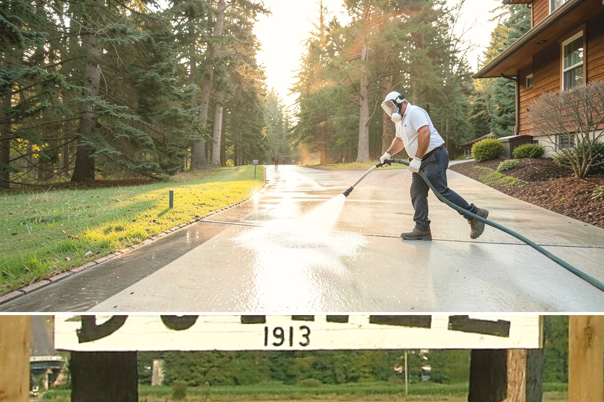 Driveway Oil Stain Removal in Duvall, King County, WA - Warmer summer temperatures help degreasers work faster and lift oil more effectively.