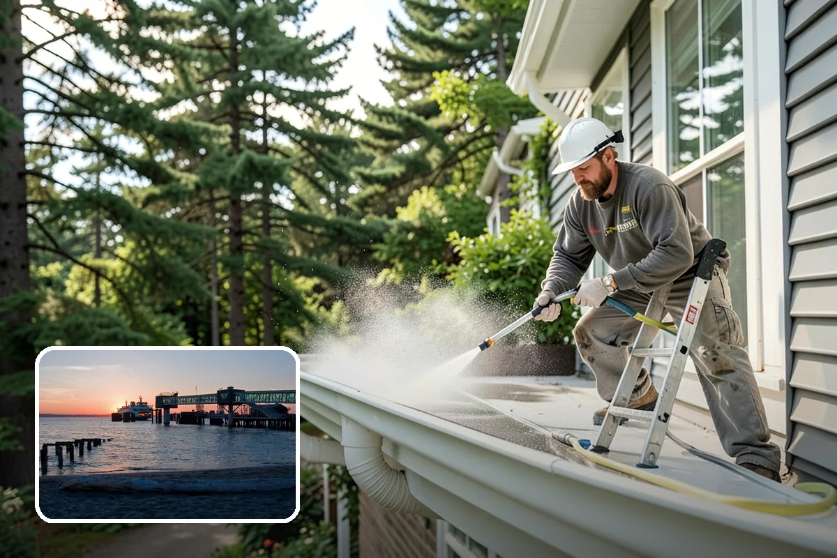 Driveway Oil Stain Removal in Edmonds, Snohomish County, WA - Draws penetrated oil out of porous concrete
