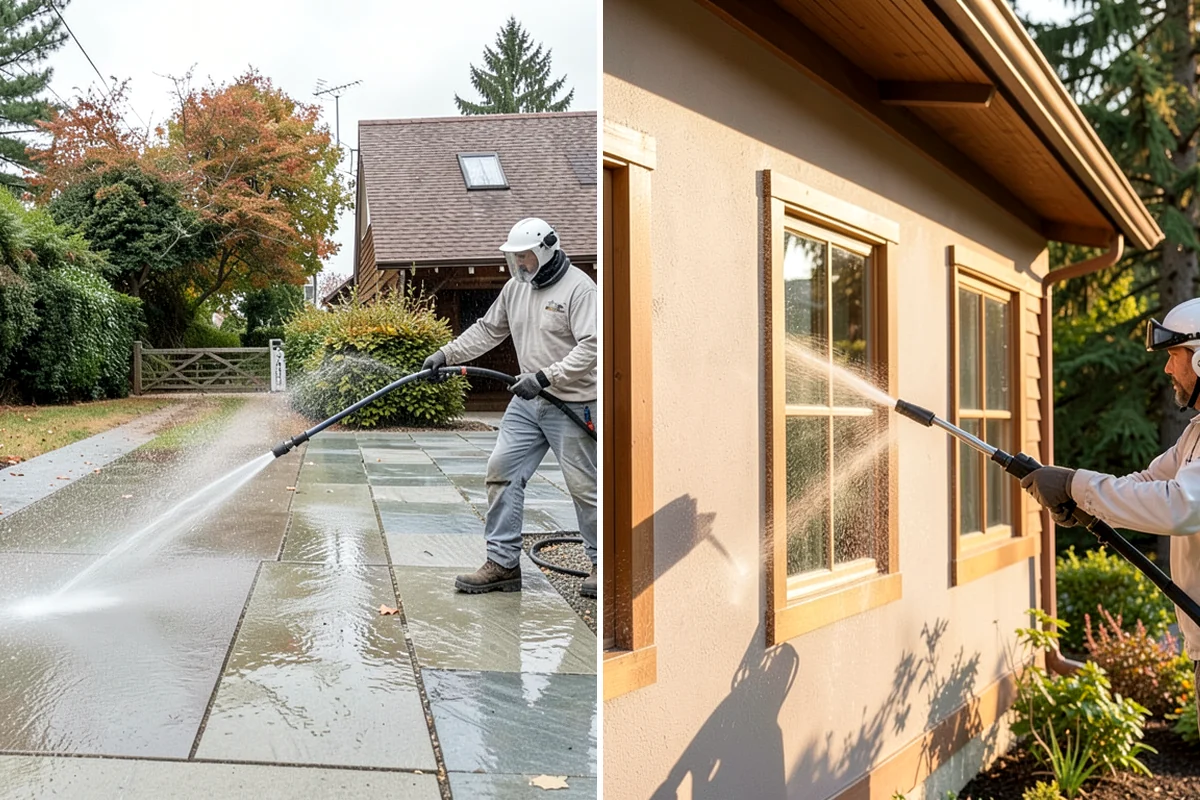 Driveway Oil Stain Removal in Enumclaw, King County, WA - Assess the age and depth of the oil staining
