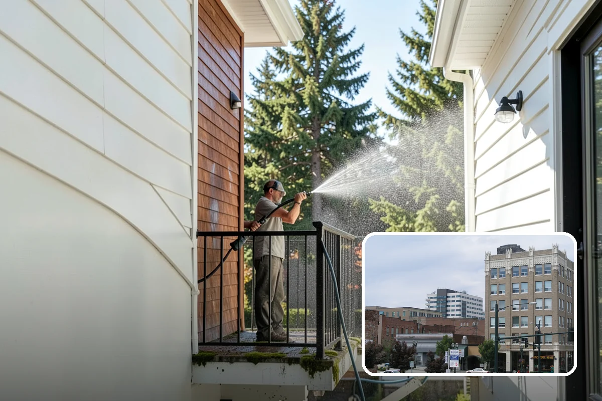Driveway Oil Stain Removal in Everett, Snohomish County, WA - Draws penetrated oil out of porous concrete