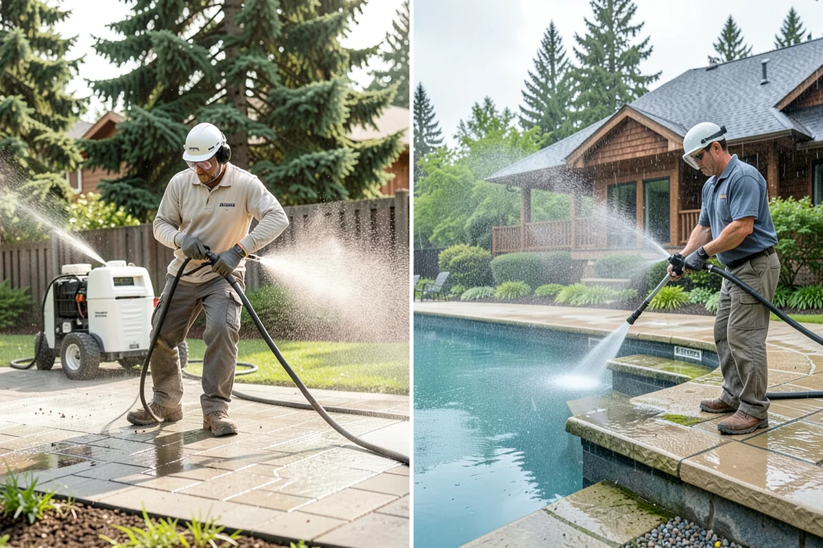 Driveway Oil Stain Removal in Everett, Snohomish County, WA - Assess the age and depth of the oil staining