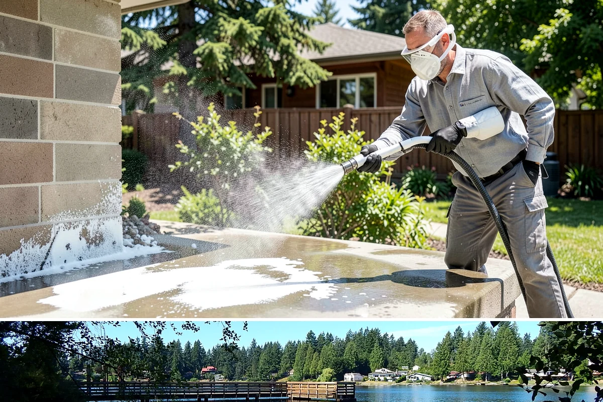 Driveway Oil Stain Removal in Federal Way, King County, WA - Warmer summer temperatures help degreasers work faster and lift oil more effectively.