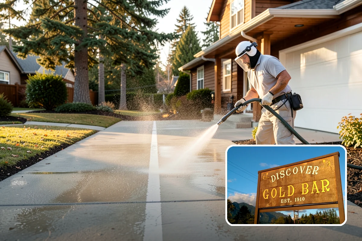 Driveway Oil Stain Removal in Gold Bar, Snohomish County, WA - Draws penetrated oil out of porous concrete