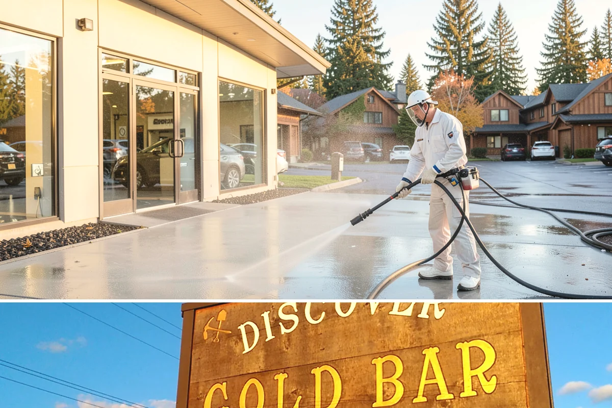 Driveway Oil Stain Removal in Gold Bar, Snohomish County, WA - Warmer summer temperatures help degreasers work faster and lift oil more effectively.