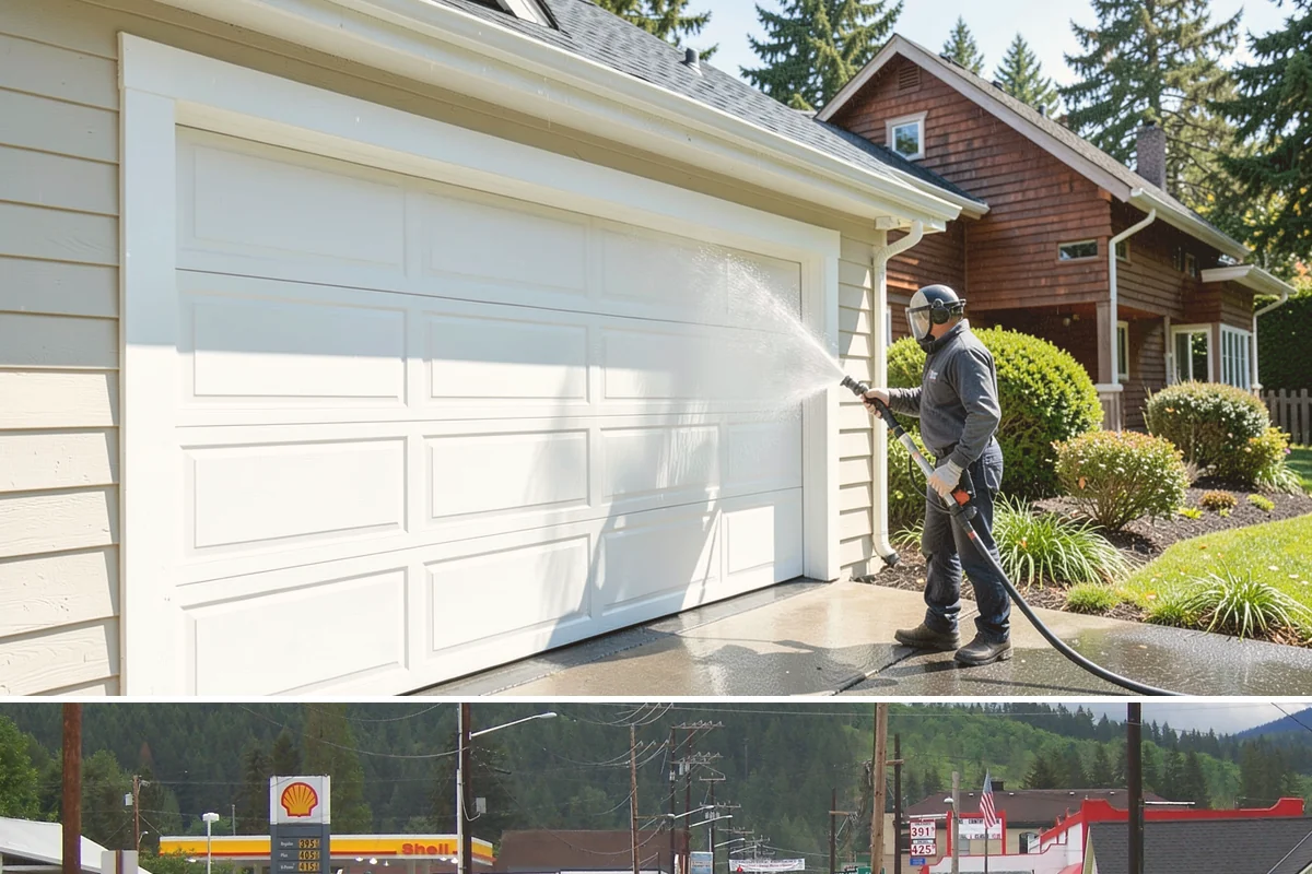Driveway Oil Stain Removal in Granite Falls, Snohomish County, WA - Warmer summer temperatures help degreasers work faster and lift oil more effectively.
