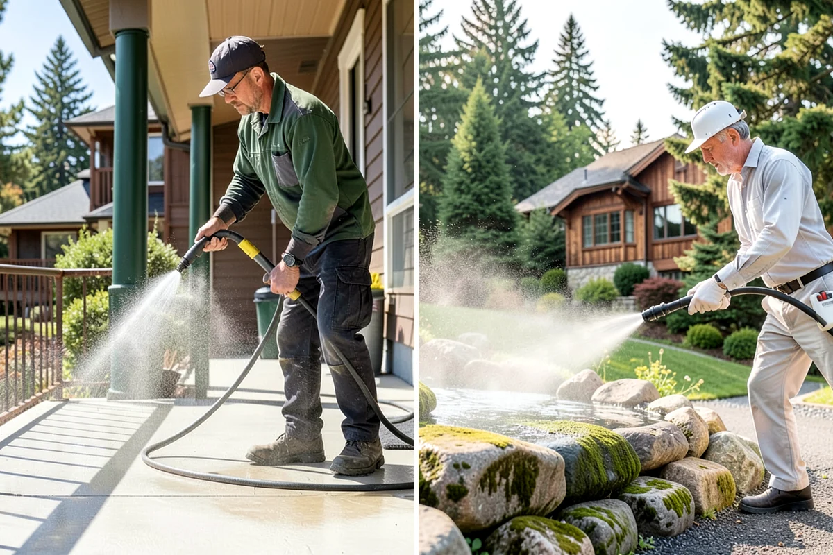 Driveway Oil Stain Removal in Hunts Point, King County, WA - Assess the age and depth of the oil staining