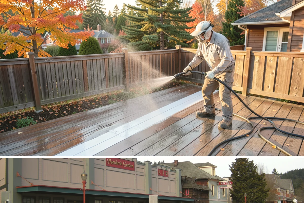 Driveway Oil Stain Removal in Issaquah, King County, WA - Warmer summer temperatures help degreasers work faster and lift oil more effectively.