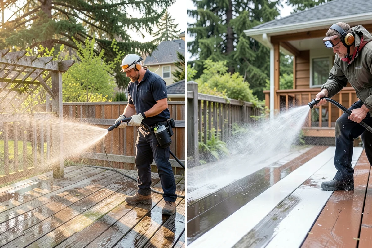 Driveway Oil Stain Removal in Lake Forest Park, King County, WA - Assess the age and depth of the oil staining