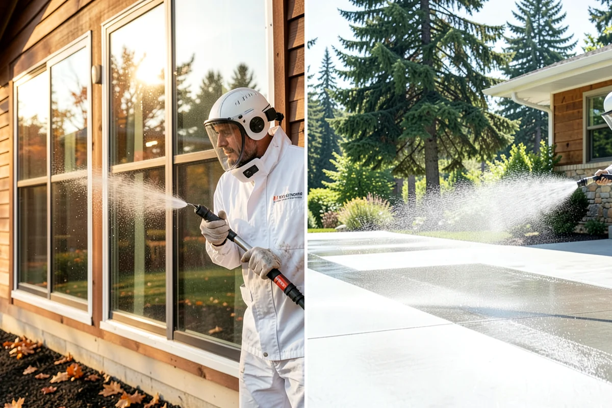 Driveway Oil Stain Removal in Lyman, Skagit County, WA - Assess the age and depth of the oil staining