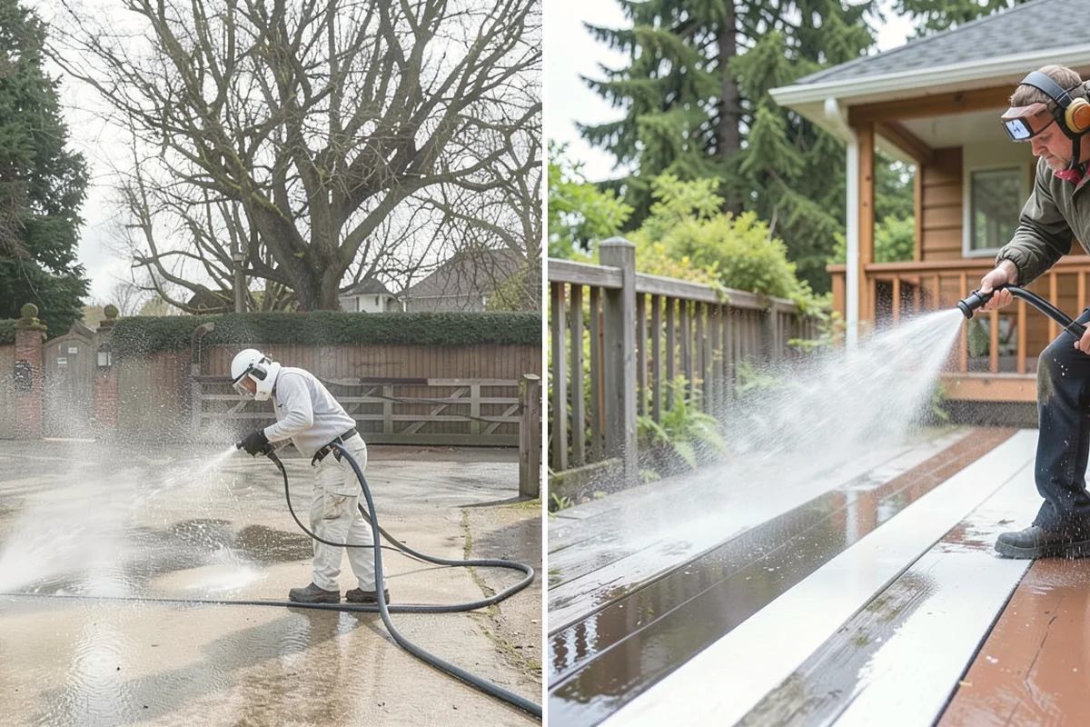 Driveway Oil Stain Removal in Mill Creek, Snohomish County, WA - Assess the age and depth of the oil staining