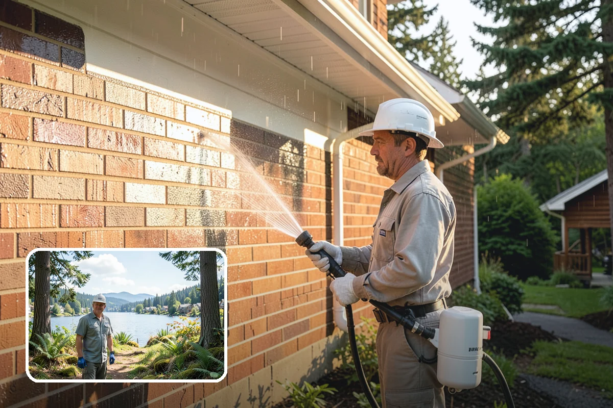 Driveway Oil Stain Removal in Milton, King County, WA - Draws penetrated oil out of porous concrete