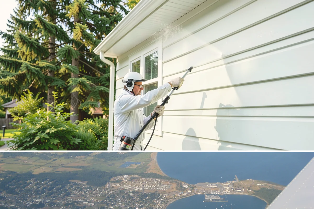 Driveway Oil Stain Removal in Oak Harbor, Island County, WA - Warmer summer temperatures help degreasers work faster and lift oil more effectively.