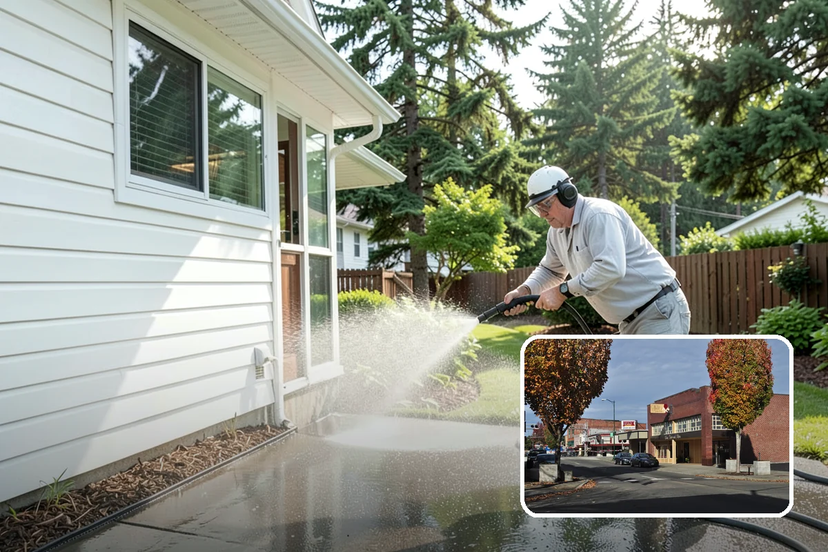 Driveway Oil Stain Removal in Puyallup, Pierce County, WA - Draws penetrated oil out of porous concrete