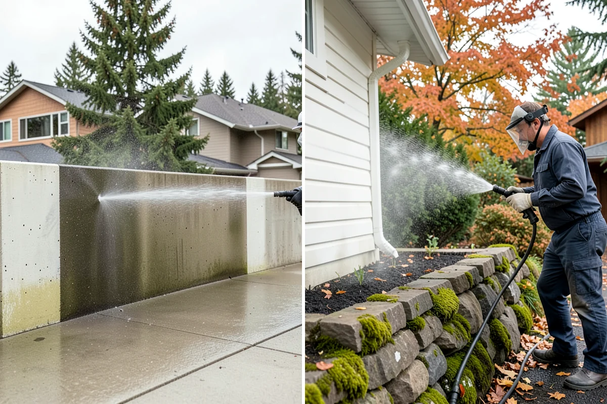 Driveway Oil Stain Removal in Puyallup, Pierce County, WA - Assess the age and depth of the oil staining