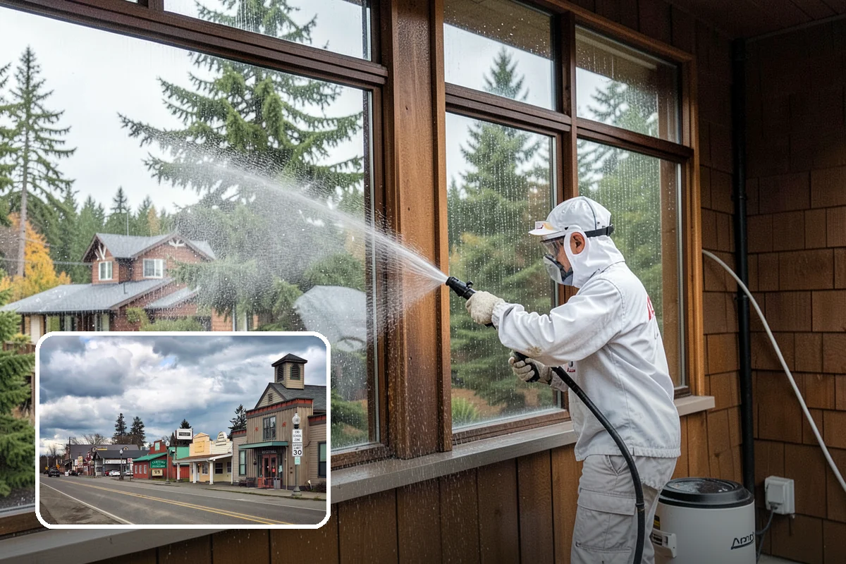 Driveway Oil Stain Removal in Roy, Pierce County, WA - Draws penetrated oil out of porous concrete