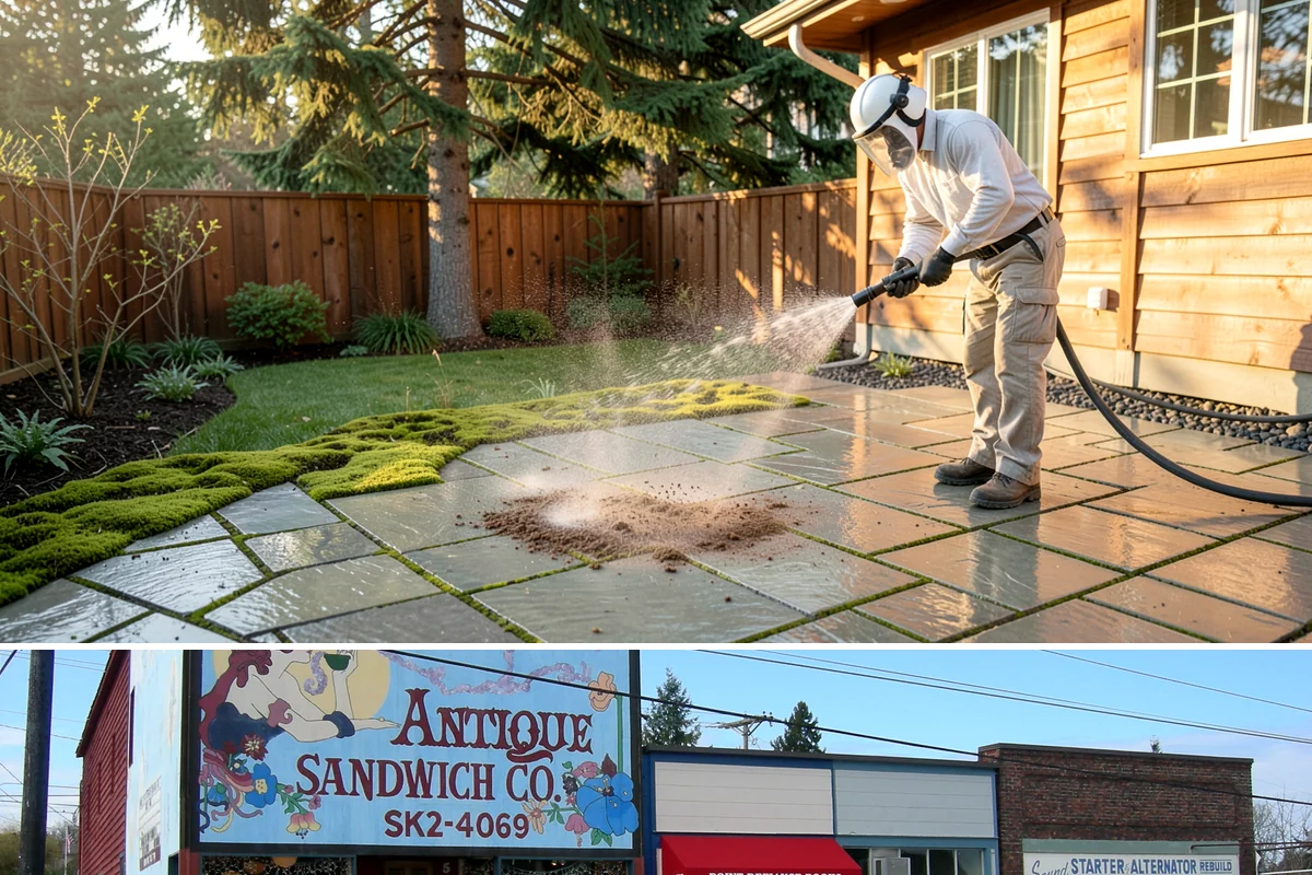 Driveway Oil Stain Removal in Ruston, Pierce County, WA - Warmer summer temperatures help degreasers work faster and lift oil more effectively.