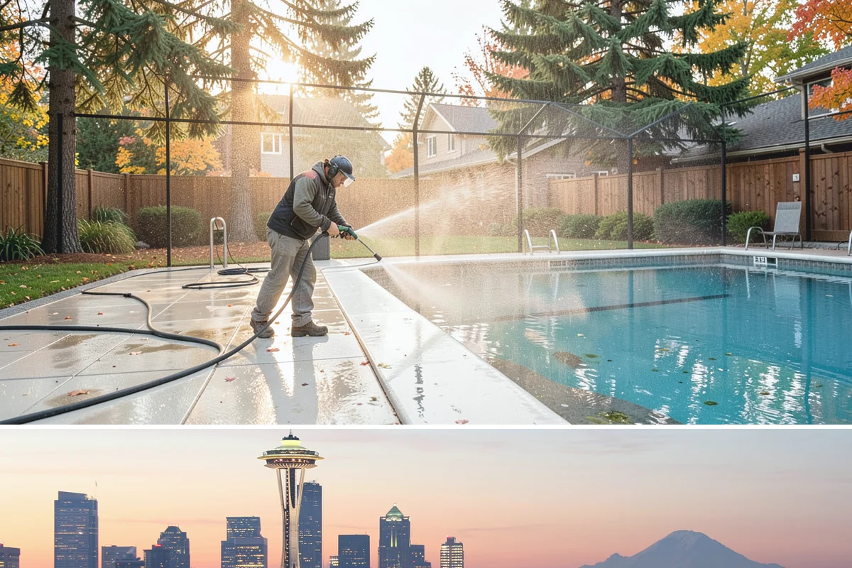 Driveway Oil Stain Removal in Seattle, King County, WA - Warmer summer temperatures help degreasers work faster and lift oil more effectively.