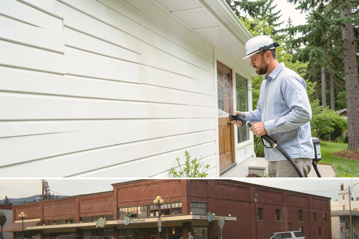 Driveway Oil Stain Removal in Sedro-Woolley, Skagit County, WA - Warmer summer temperatures help degreasers work faster and lift oil more effectively.